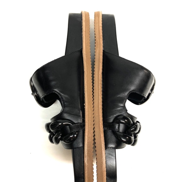 NWOT Vince Camuto Leather Kenendys Slide Sandals - Picture 9 of 13